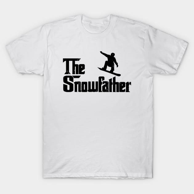 The Snowfather Funny Snowboarding Freestyle Snowboard Lover T-Shirt by Wakzs3Arts